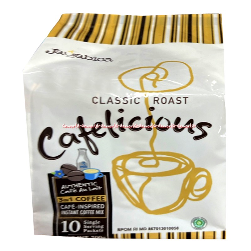 Cafelicious 10pcs Classic Roast Mochaccino Sumiyaki Roast Coffee Rich Traditional Charcoal Style Kopi Biji Panggang Authentic Cafe Au Lait Bitter Chocolate Javabica Cafe Licious