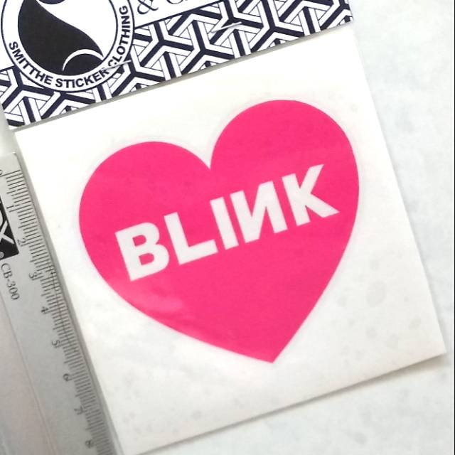 Stiker BLINK❤️BP Cutting Sticker Pink 8cm