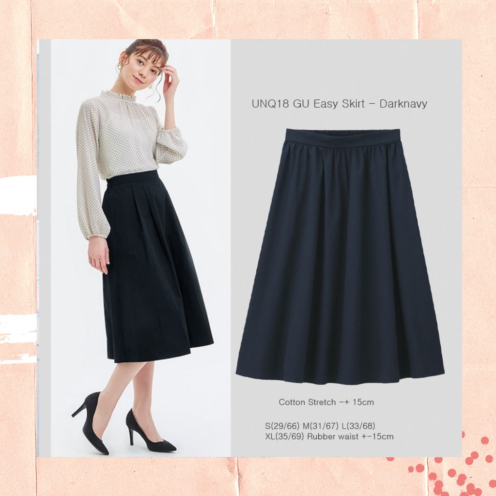 UNIQLO Easy Flare Midi Skirt