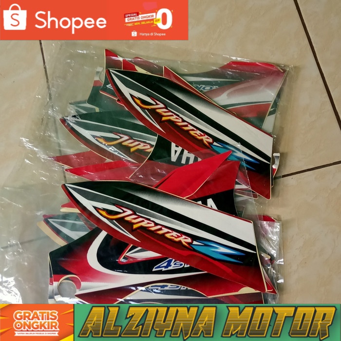 sticker stripping untuk sayap merah Jupiter Z lama 2004-2005