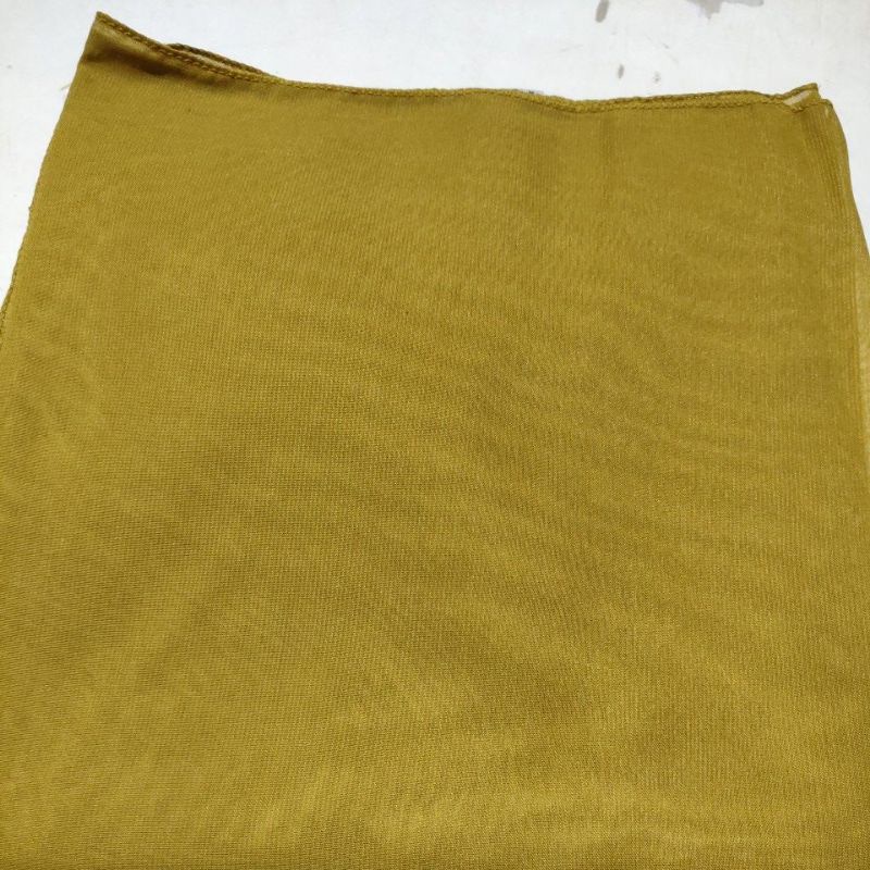 HIJAB SEGI EMPAT POLOS/JILBAB SEGI EMPAT/KERUDUNG BELLA SQUARE/KHIMAR BELLA POLLYCOTTON PREMIUM /110X110CM-LEMON