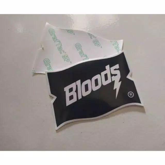 Stiker Brand Bloods Graftac Sticker Motor Helm Lain Lain Distro Aksesoris