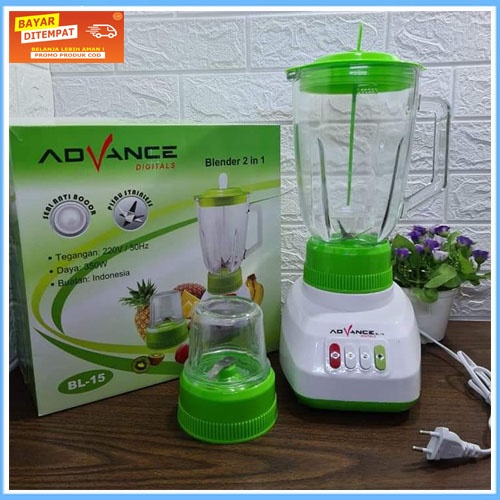 Blender Kaca Advance BL 15 2in 1 1,5 Liter ORIGINAL NEW PROMO