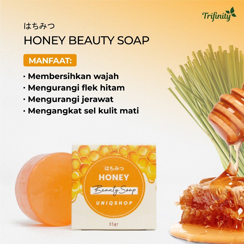 Sabun Madu Pembersih Wajah Cuci Muka Pria Wanita Facial Wash Trifinity