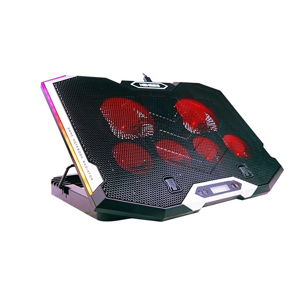 Coolingpad NYK Nemesis X5 KINGFISHER Cooling Pad pendingin laptop 6 super fan 7 flowing mode RGB