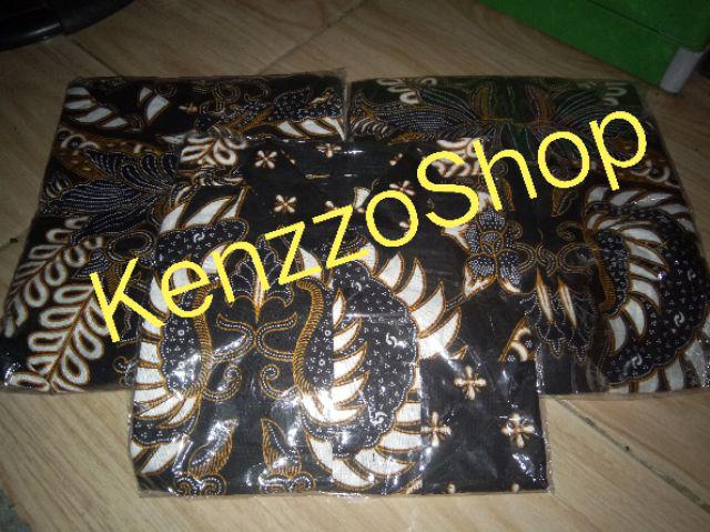 Cople Keluarga Batik Pekalongan Motif Gurita Besar Coklat
