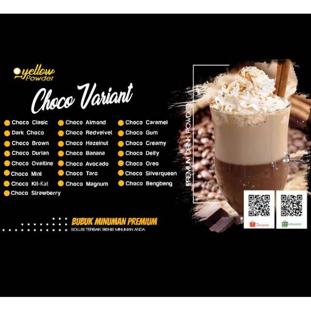

BUBUK MINUMAN RASA CHOCO 1KG/VARIAN COKLAT