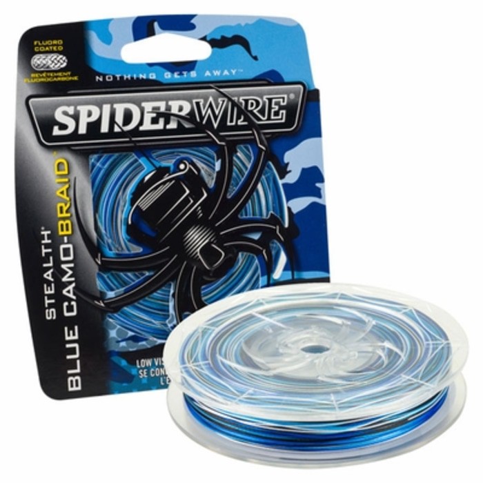 SpiderWire STEALTH BLUE CAMO - BRAID 200YD Senar PE Pancing Spider Wire Biru Abri Terbaik