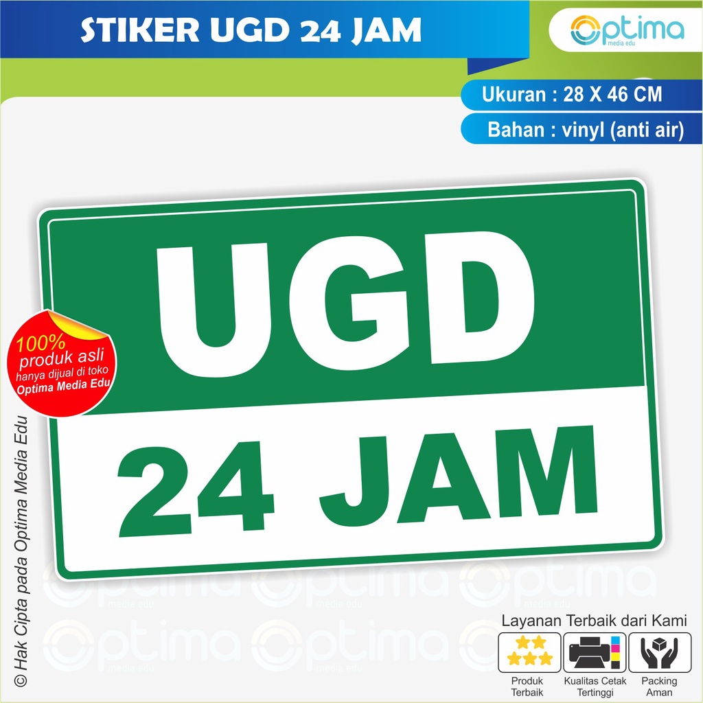 

STIKER Tulisan UGD 24 JAM
