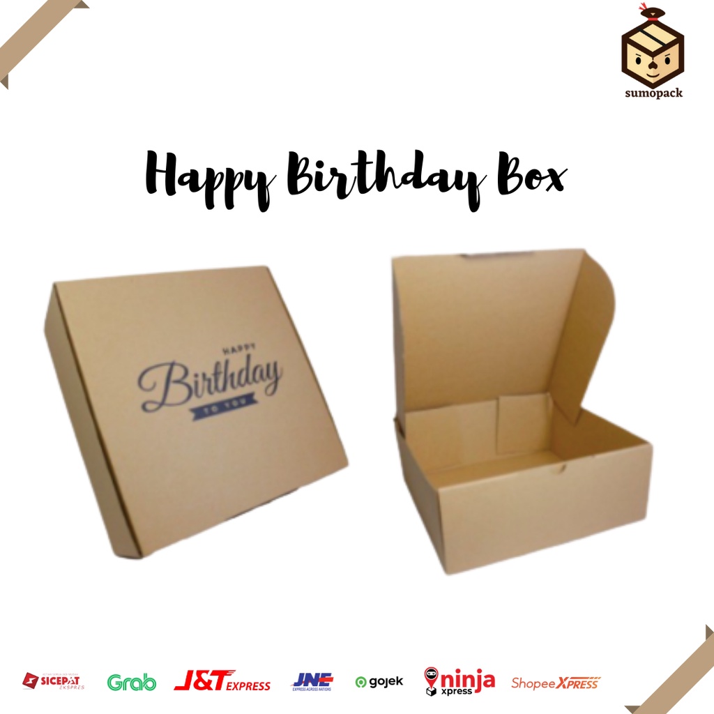 

Sumopack - box happy birthday/kotak ulang tahun/kardus ulang tahun/kotak snack ulang tahun/box kado/kardus kado/kardus box/box kado besar/box kado kotak kado/kardus packing besar/kardus hampers box/gift box packaging