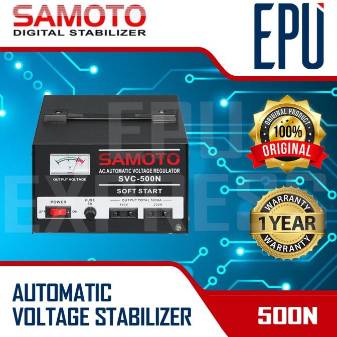 Stabilizer Samoto Stabiliser 500 Va Stavol Listrik Smt Svc Avr 500N