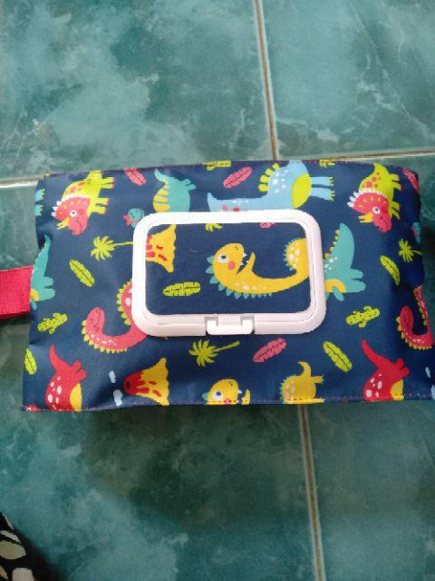 2 In 1 & 3 In 1 Tissue Cover / Tempat Tisu Kering, Basah, & Hand Sanitizer (motif Dino)