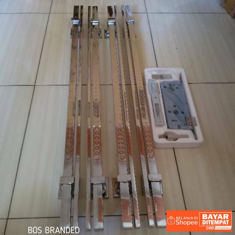 Handle pintu rumah minimalis panjang 80cm set kunci Termurah