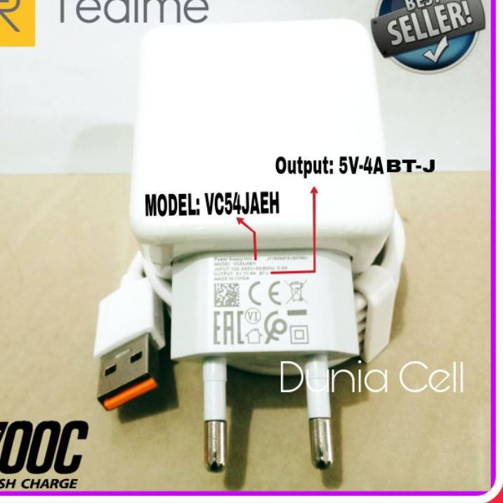 Charger Realme 3 Pro Realme 5 ORIGINAL 100% SUPER VOOC Micro USB