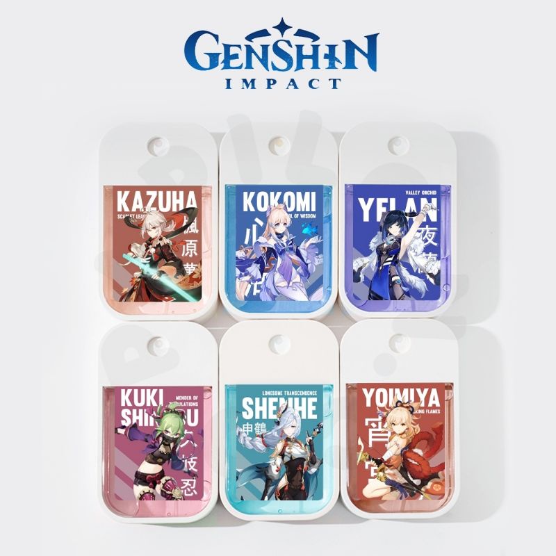 Papilon Genshin Impact Gift Box + Freebies - Fragrance Hand Sanitizer | Liquid Spray