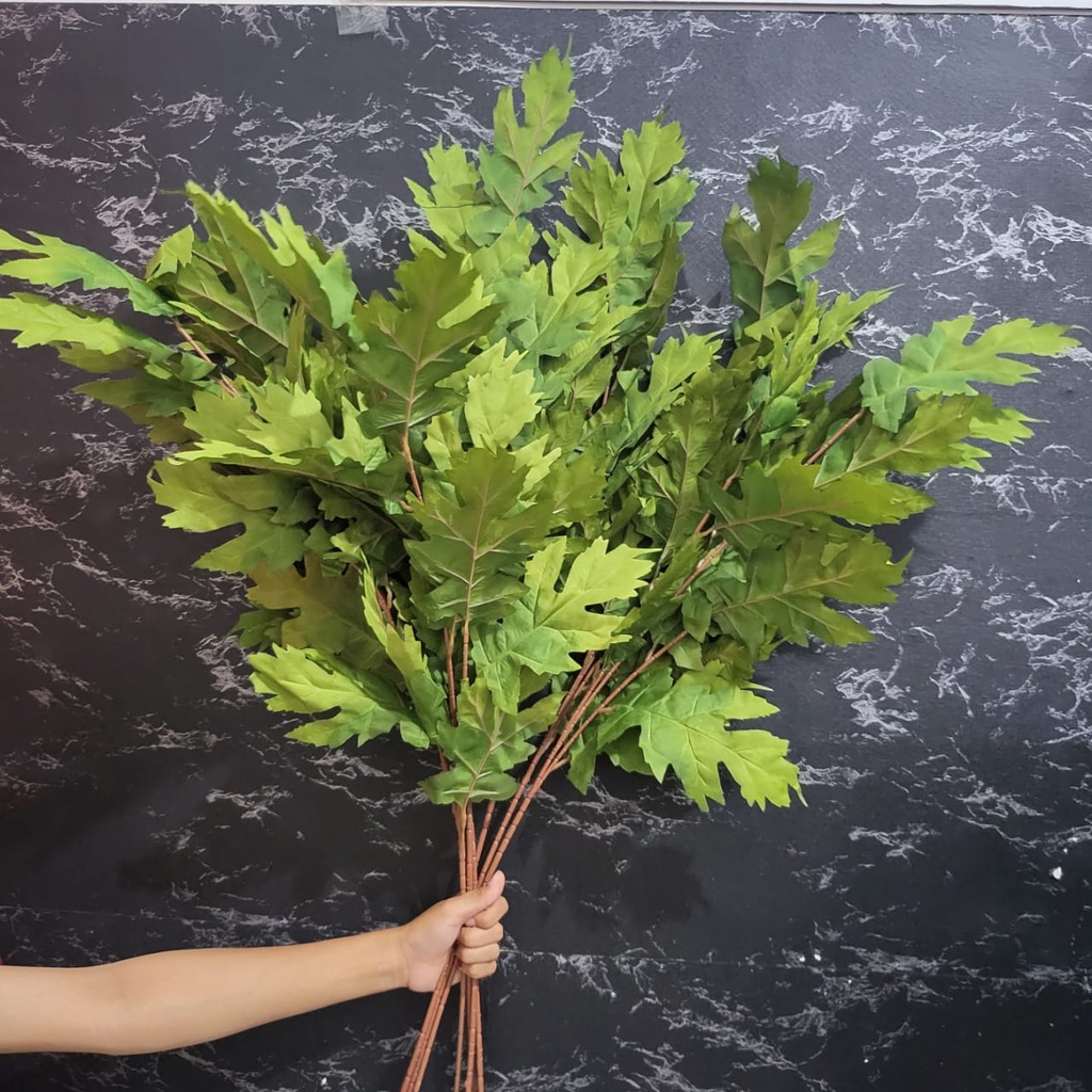 Daun artificial eucalyptus jari / artificial leaves