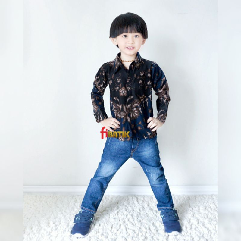 Kemeja Batik Anak - batik anak - baju batik anak laki laki umur 2-12 tahun hem batik anak