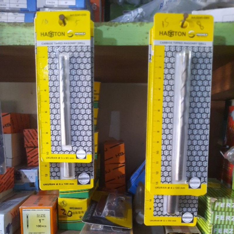 Matabor Beton Haston 5mm 6mm 8mm 10mm / Mata Bor Tembok Hasston / Bor Beton