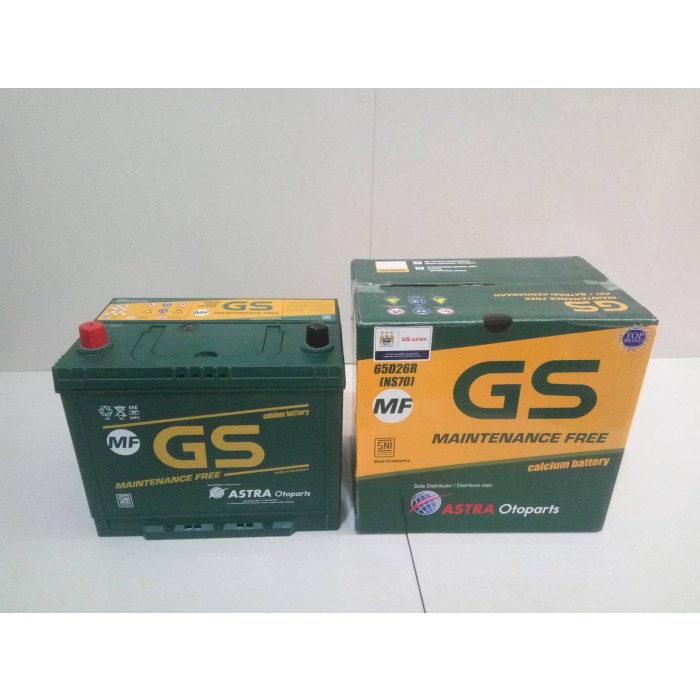 Aki Mobil GS NS70 Maintenance Free (MF)