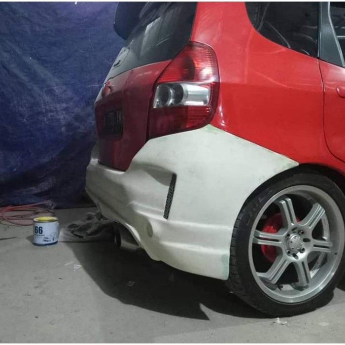 BODY KIT JAZZ GE8 ADAPTASI MUGEN RS BODY KIT BEMPER