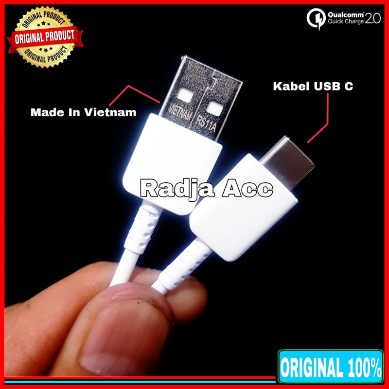 Kabel Data Samsung Galaxy M22 M32 A22 ORIGINAL 100% Sein Fast Charging Type C