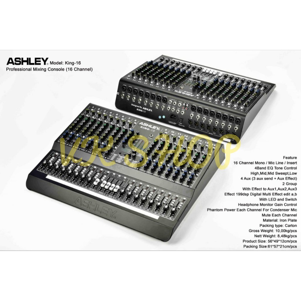Mixer Audio Ashley King 16 / King16 Original 16 Channel NEW