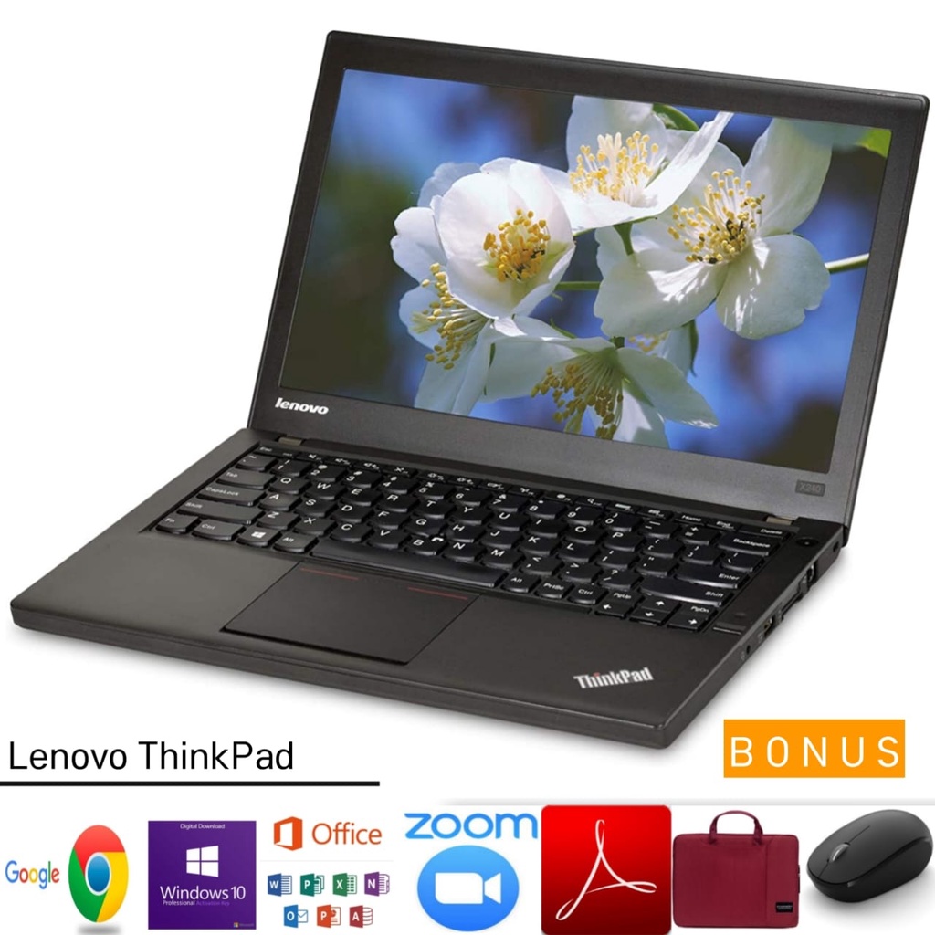 Laptop Lenovo X240 Core i5 Gen4 Ram 8GB SSD 256GB  - Win 10