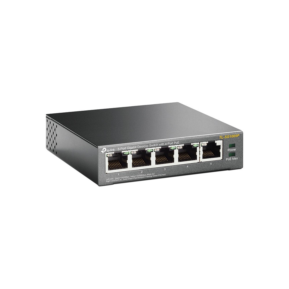 Tp-Link TL-SG1005P 5-Port Switch Gigabit Desktop with 4-Port PoE