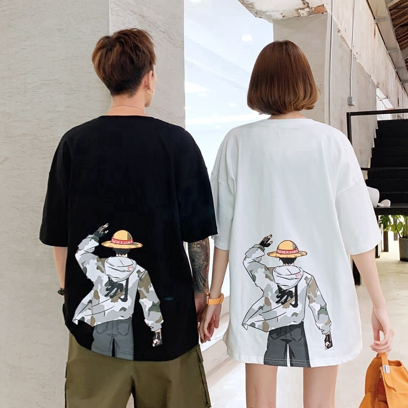 MYSTIQUE.ID-BAJU KAOS COUPLE  ONE PIE*CE T-SHIRT LUCU DAN AESTHETIC