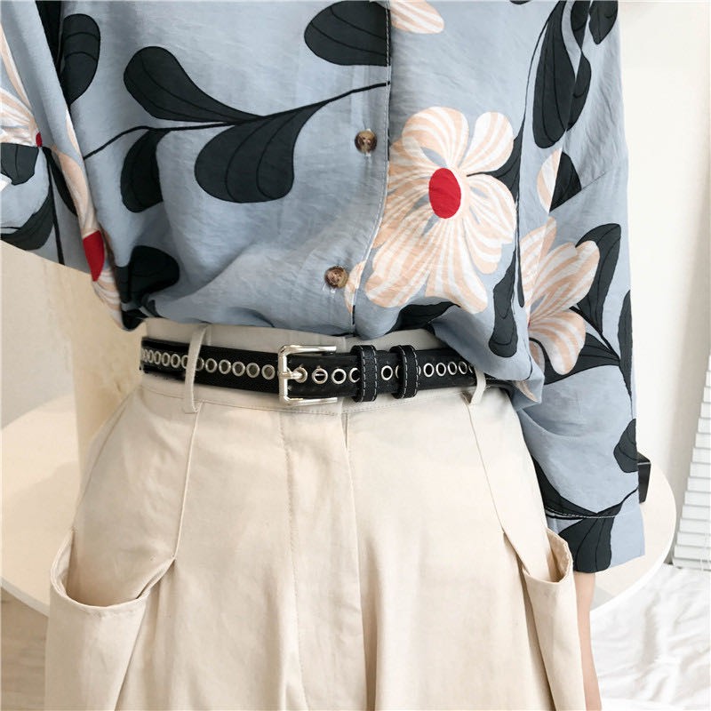 Ikat Pinggang Kulit Pu Lembut Casual Untuk Wanita/ Ikat Pinggang Casual Wanita PU Fashion Wanita