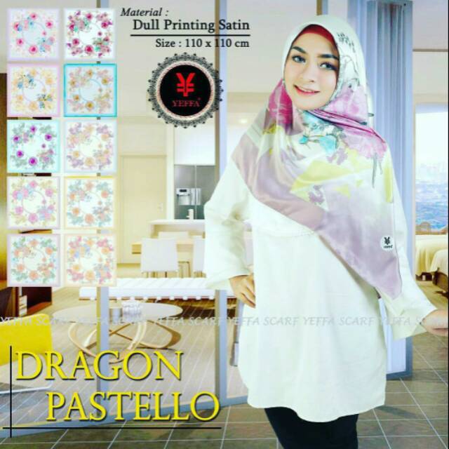Hijab Segi Empat Dragon Patelo by Yeffa Motif 3