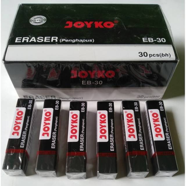

Penghapus Joyko Panjang EB 30 Hitam 1 Pak Isi 30 Pcs