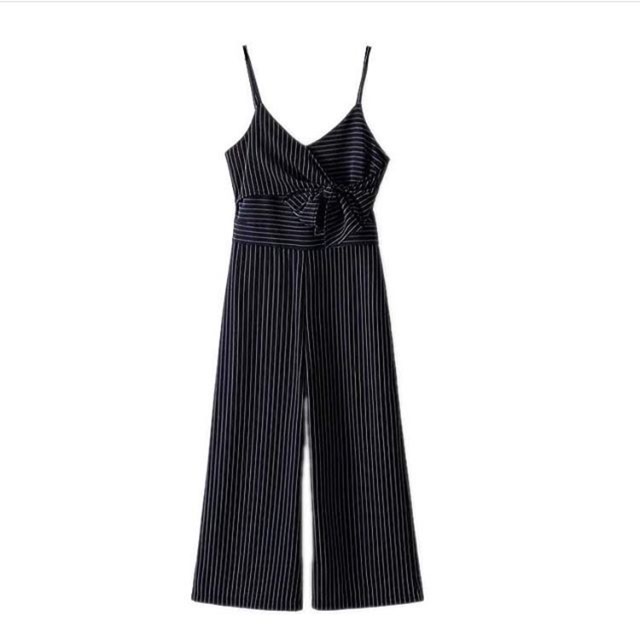 STRIPE V JUMPSUIT