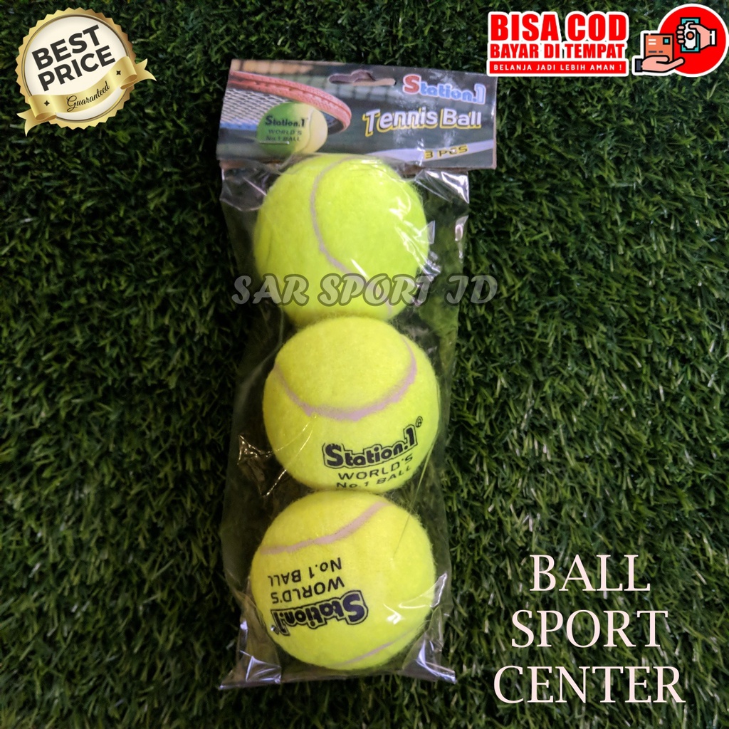 BOLA TENIS LAPANGAN / BOLA TENIS LANTAI STATION.1 ISI 3