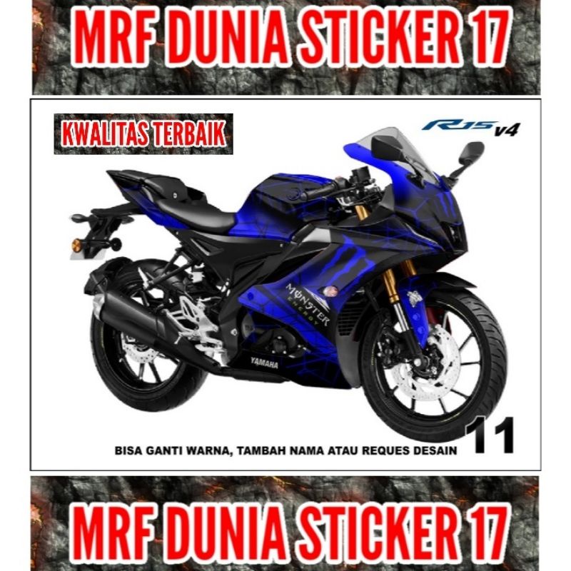 Sticker decal R15 V4 Full Body  Decal Motor R15 V4 Sticker Motor R15 V4 Decal Sticker Motor R15 V4 m