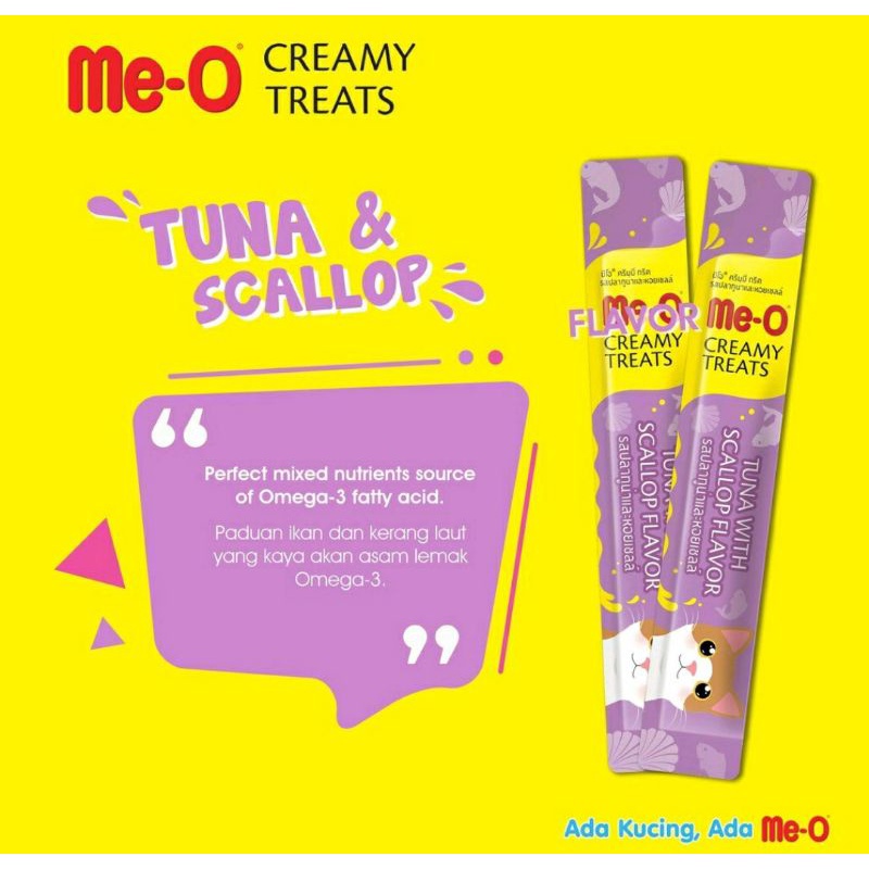 MEO CREAMY TREATS / LIQUID ME-O / Meo Creamy Treats 60gr | Meo Liquid Snack Kucing 60gr