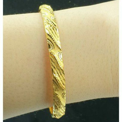 Gelang emas asli 700 & 875 model bangkok tsunami motif terbaru