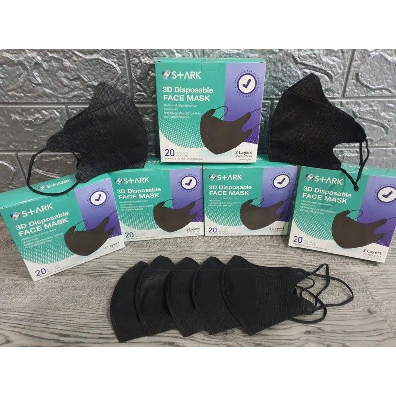 MASKER DUCKBILL STARK 3PLY ISI 20PCS