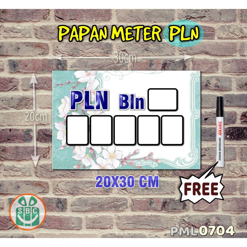 

Stokastik Papan Meter Listrik PLN PAM motif Unik - Pastel 04