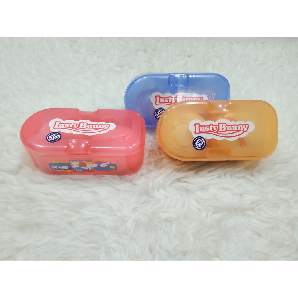 LUSTY BUNNY MURAH POWDER CASE / TEMPAT BEDAK  FREE PUFF WADAH TABUR BAYI