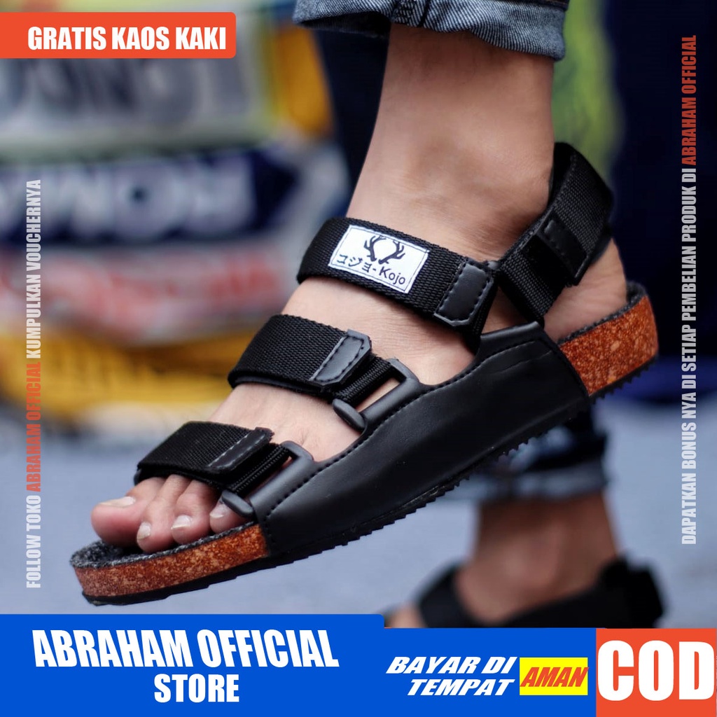 ABRHM x DAICHI Sandal Slide Pria Sandal Slop Pria Sandal Selop Cowok Kekinian Sendal Cowo Original