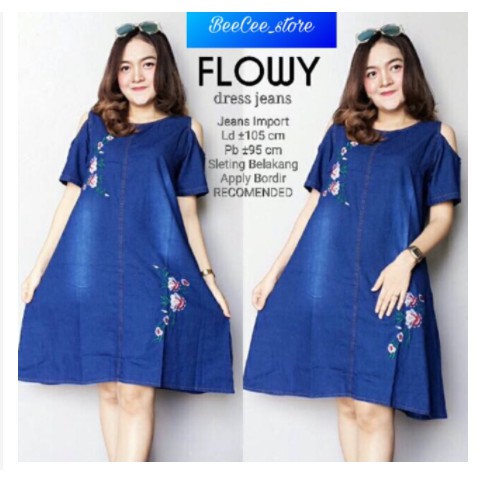 FLOWY dress Jeans || (RSTA navy)