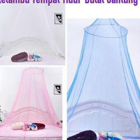 ☋ Kelambu tempat tidur untuk bayi anak dewasa kelambu bayi kelambu bulat gantung klambu anti nyamuk 
