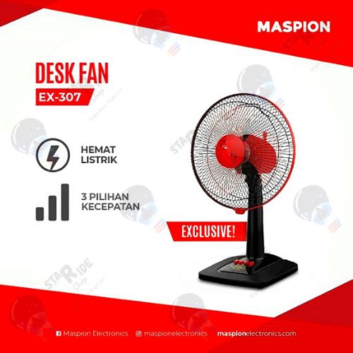 MASPION Desk Fan Kipas Angin Duduk Meja Maspion EX-307 12inch