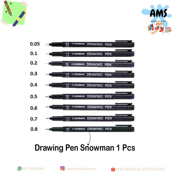 

DRAWING PEN SNOWMAN SEMUA UKURAN