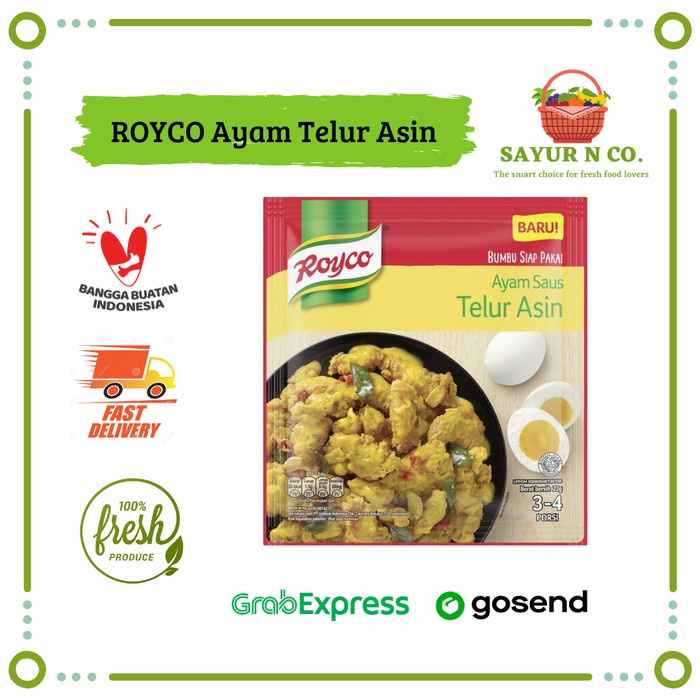 

ROYCO Ayam Saus Telur Asin - Bumbu Siap Pakai | Sayur N Co Bekasi
