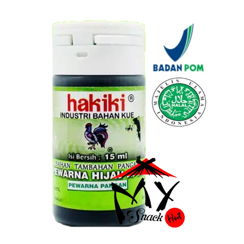 PEWARNA HAKIKI HIJAU APEL 15ML - SUMBO KUE PUDDING BUTTER CREAM - APPLE GREEN BAKING PASTE HALAL MUI