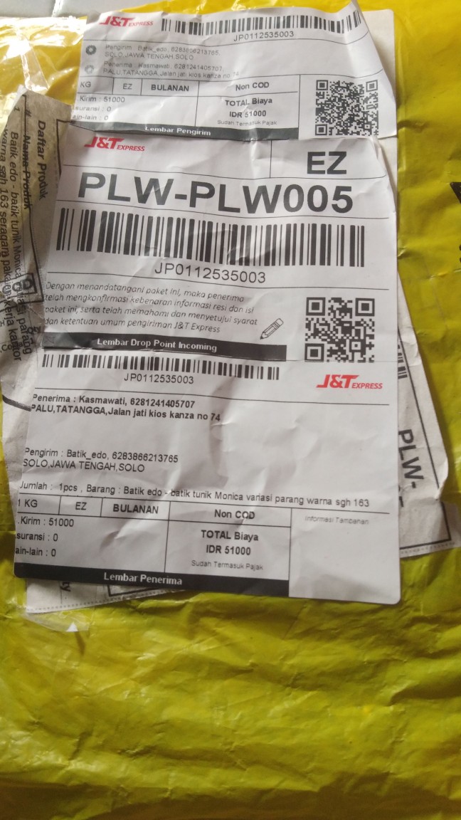 Batik Edo - Batik Tunik Monica Variasi Parang Warna Sgh 163 Seragam Pakaian Kerja Kantor