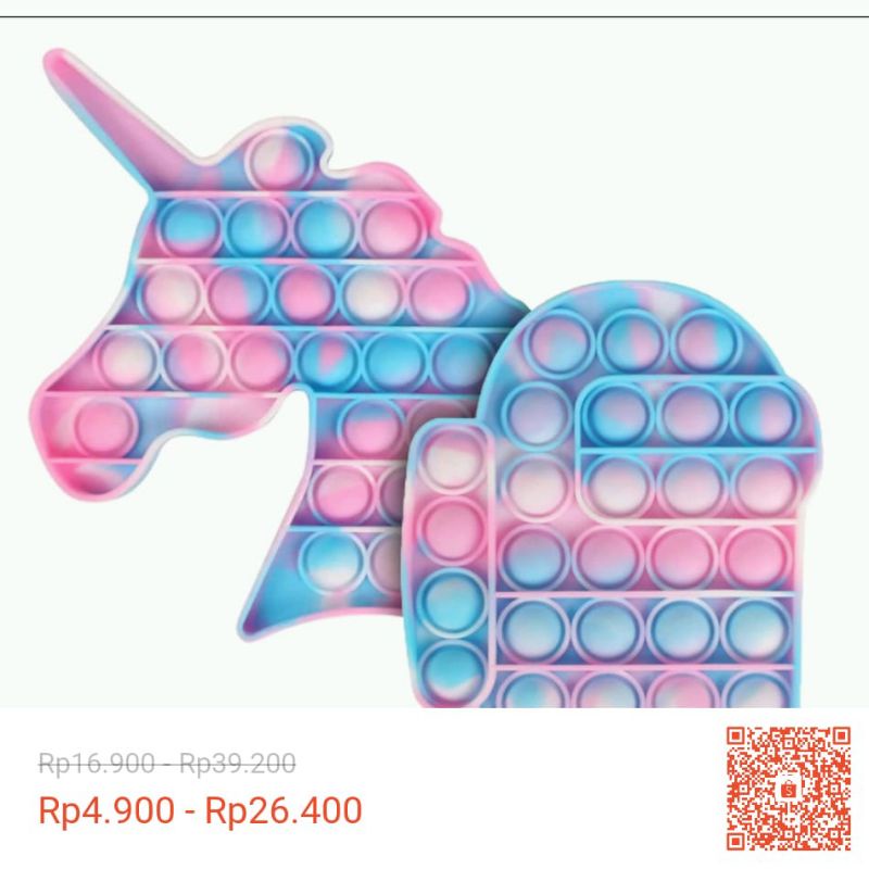 Mainan Anak Pop It Rainbow Viral Murah Mainan Bubble Toys Mainan Anak Rainbow-1