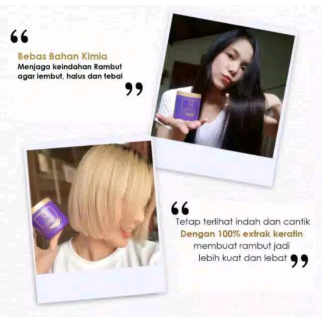 LAE  SA LUAY Hair Spa Smooth Keratin Masker Rambut Hair Mask dan Treatment Shampoo